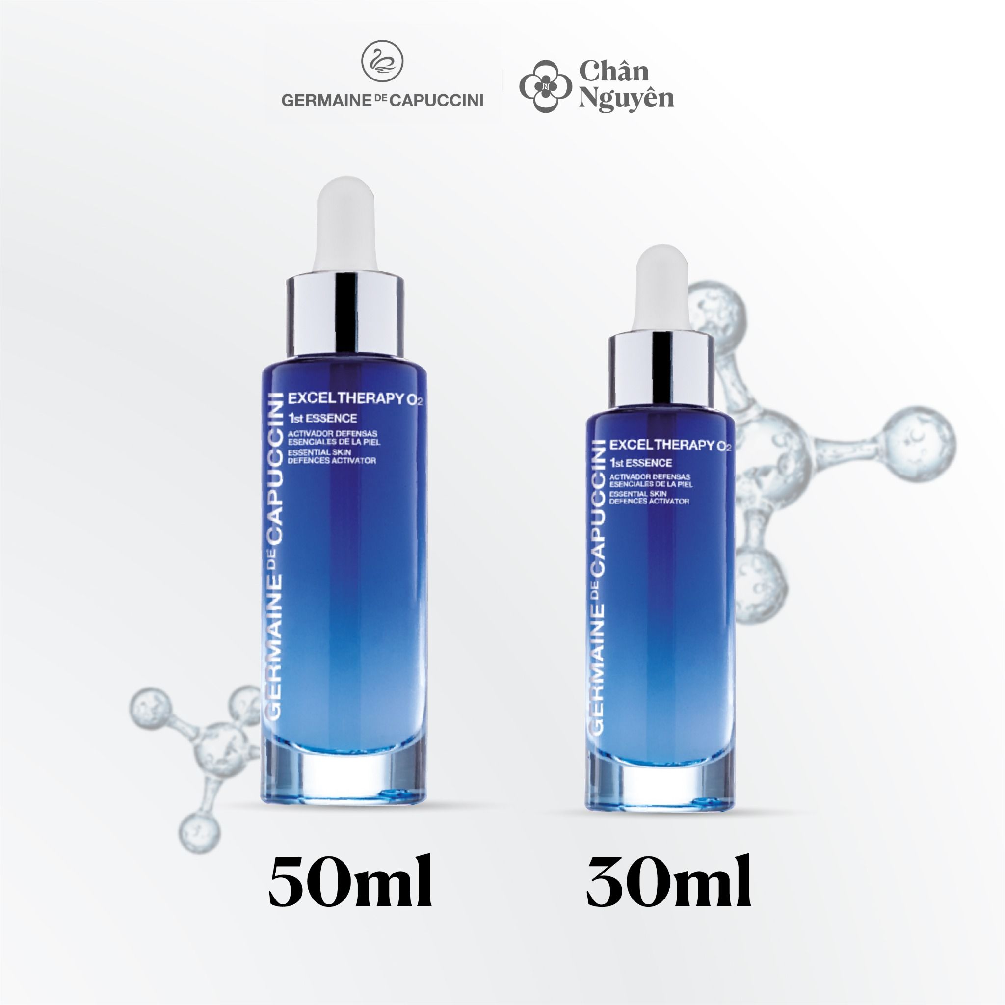  TINH CHẤT OXY TƯƠI TINH KHIẾT GERMAINE DE CAPUCCINI ESSENCE SKIN DEFENCES ACTIVATOR 