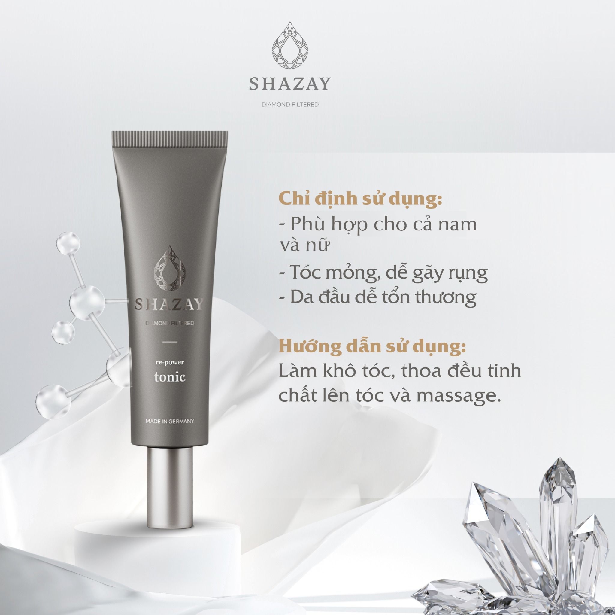 TINH CHẤT DƯỠNG TÓC SHAZAY RE-POWER TONIC