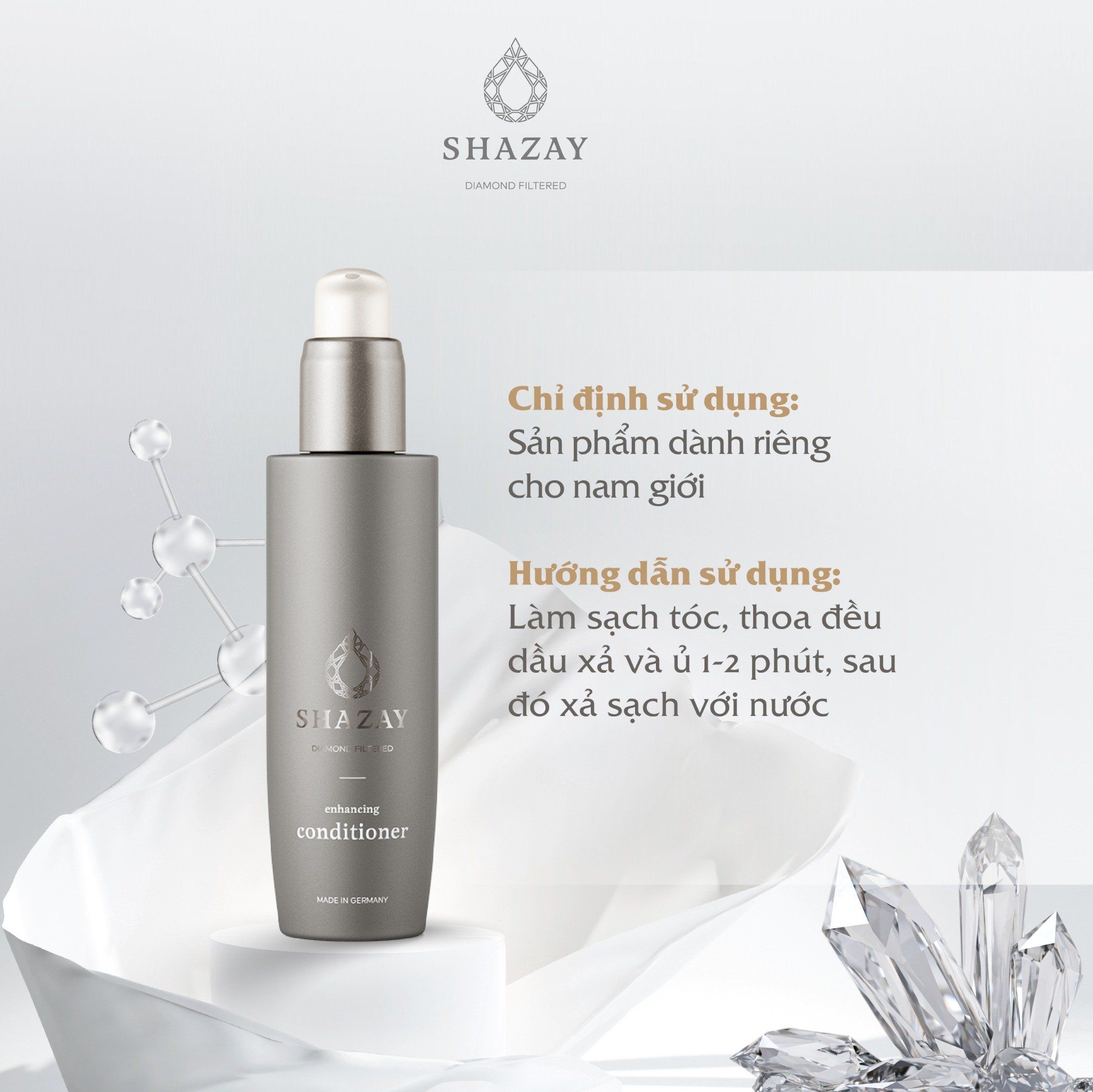 DẦU XẢ DƯỠNG ẨM CHO NAM SHAZAY - ENHANCING CONDITIONER