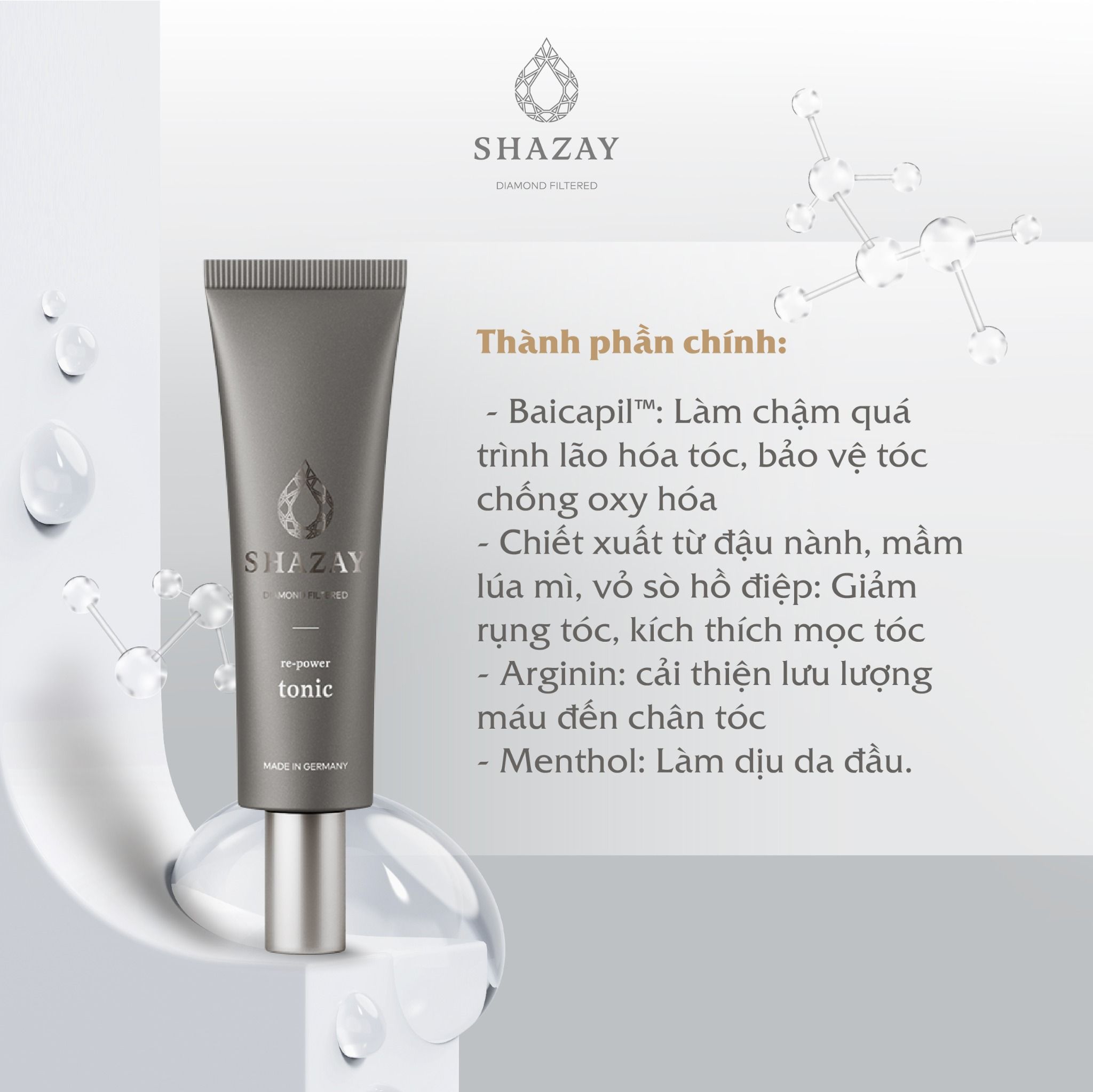 TINH CHẤT DƯỠNG TÓC SHAZAY RE-POWER TONIC