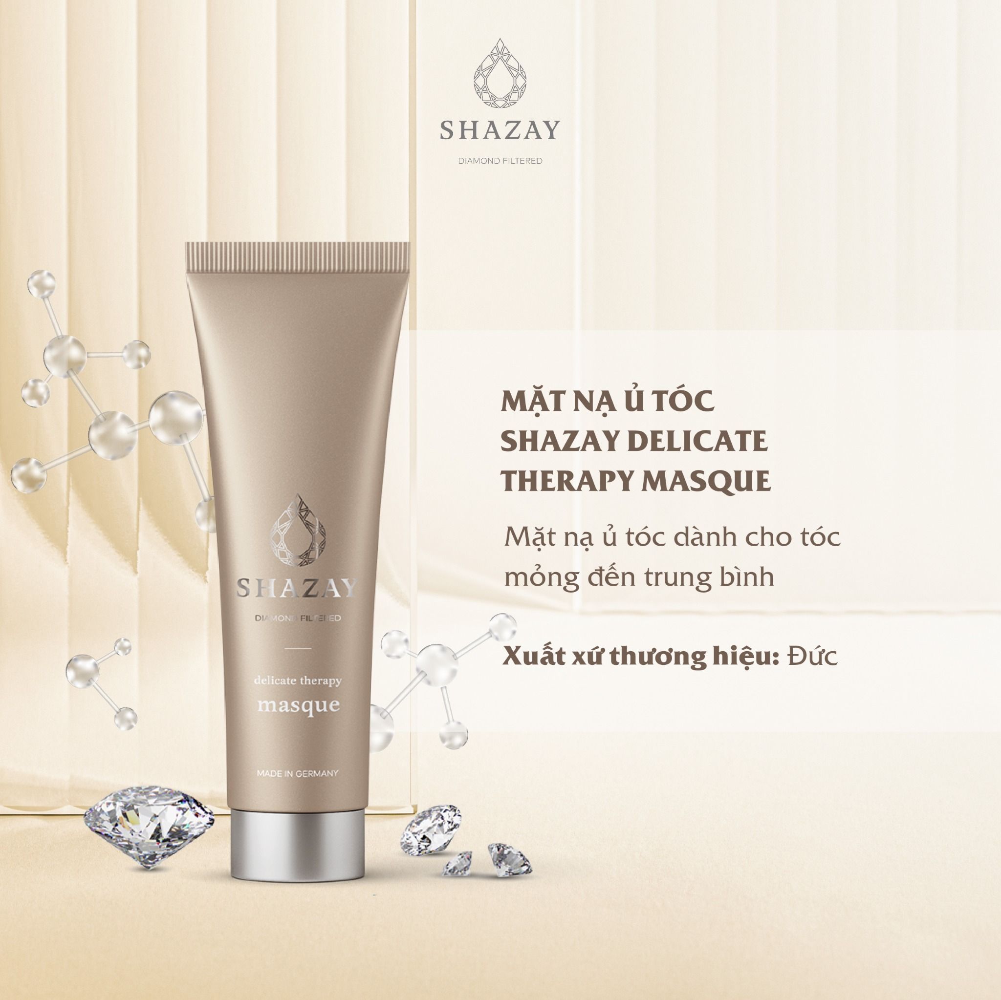  MẶT NẠ Ủ TÓC SHAZAY DELICATE THERAPY MASQUE 