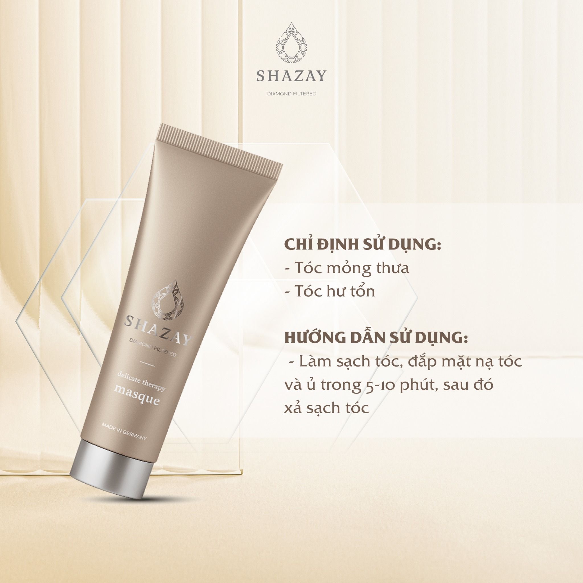 MẶT NẠ Ủ TÓC SHAZAY DELICATE THERAPY MASQUE