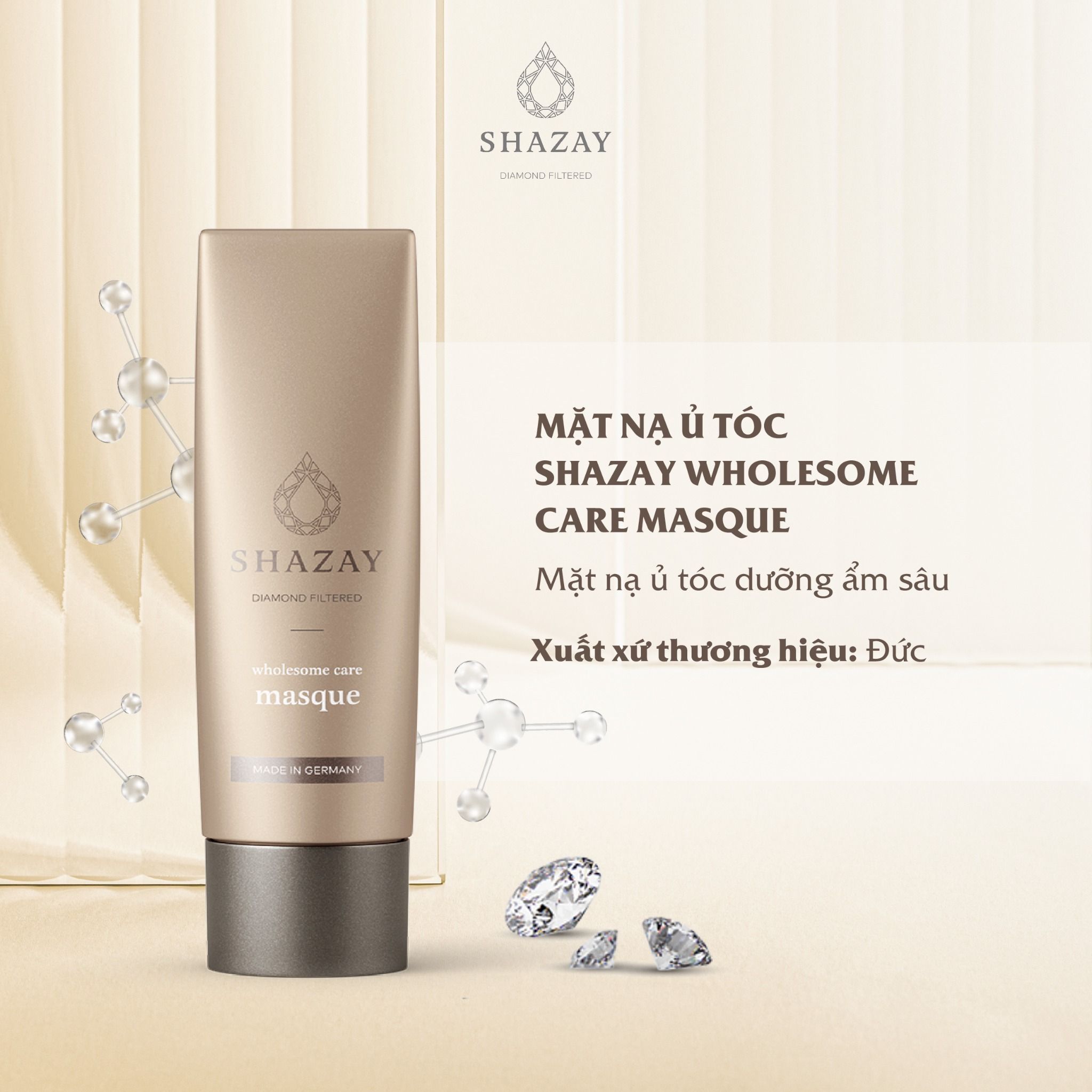  MẶT NẠ Ủ TÓC SHAZAY WHOLESOME CARE MASQUE 