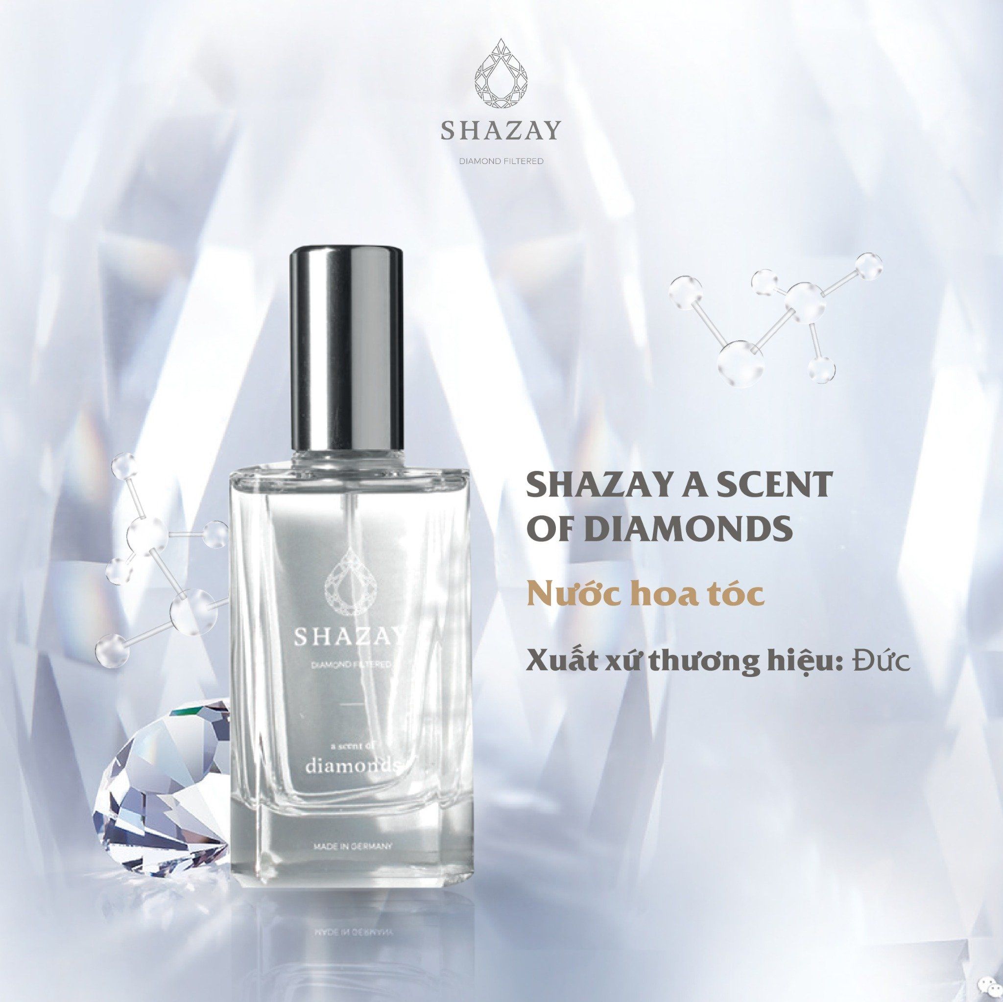  NƯỚC HOA TÓC SHAZAY A SCENT OF DIAMONDS 