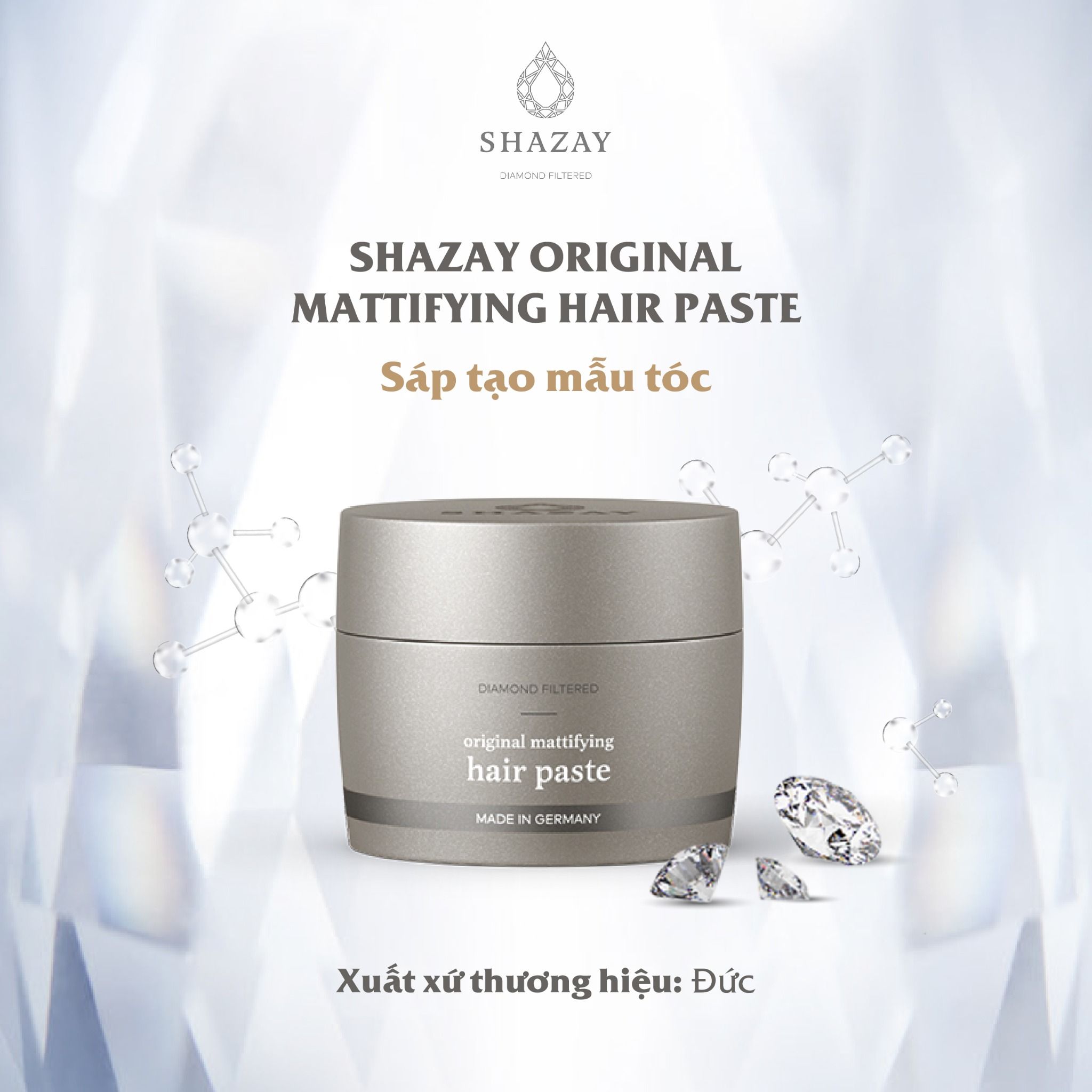  SÁP TẠO KIỂU TÓC SHAZAY ORIGINAL MATTIFYING HAIR PASTE 