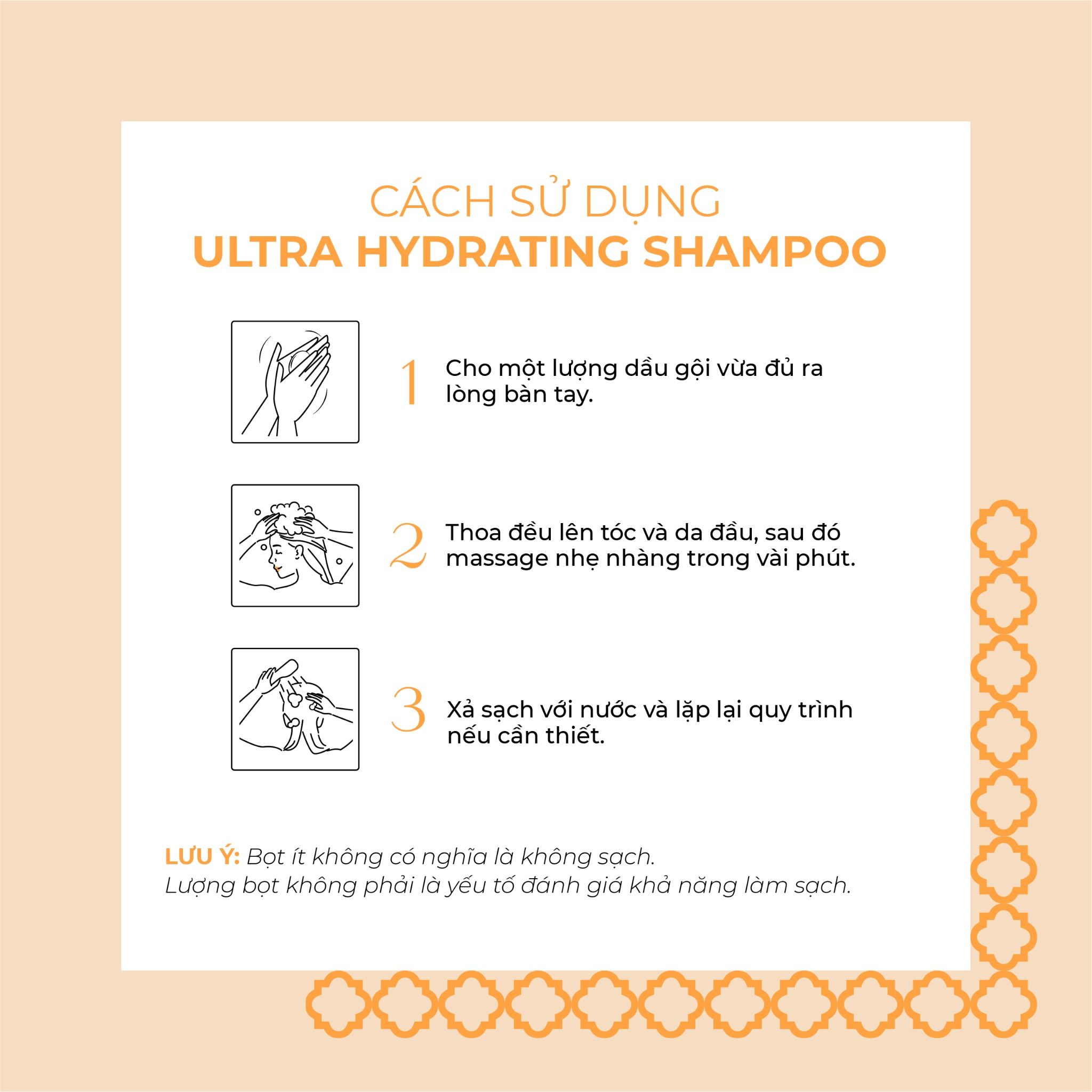 ULTRA HYDRATING SHAMPOO FOR DRY HAIR - Dầu gội dành cho tóc khô hoặc cực kì khô