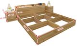  Giường gỗ công nghiệp MDF thiết kế đa năng DGN05 