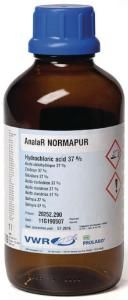 Hóa Chất Hydrochloric acid HCl 37% 2.5L (P/N: 20252.290)