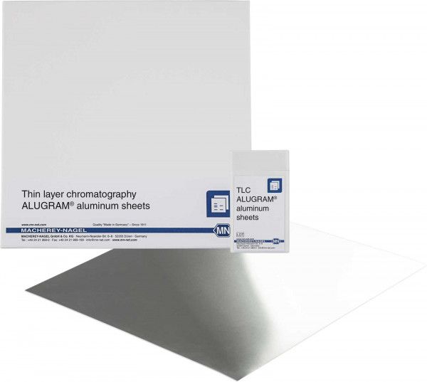 Tấm nhôm TLC phủ lớp Silica gel ALUGRAM Xtra SIL G UV254, 20x20 cm <br> P/N: 818333 <br> Quy cách: 25 tấm/hộp