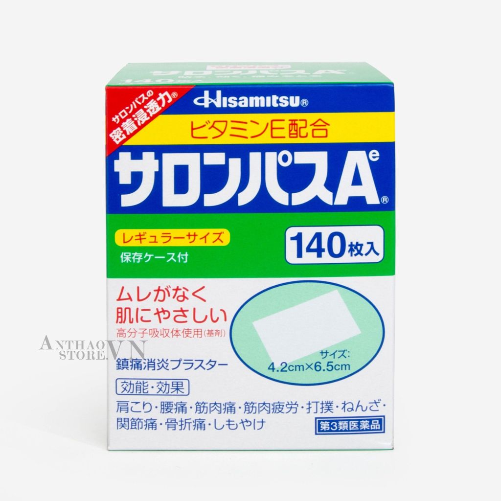 Hộp Miếng Cao dán Salonpad Hisamitsu 140 miếng-JPCD11211123