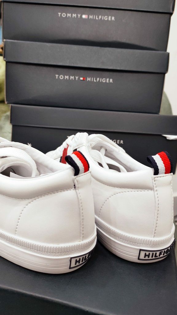 Giày Tommy Hilfiger Trắng + Đỏ - USGT060521TM