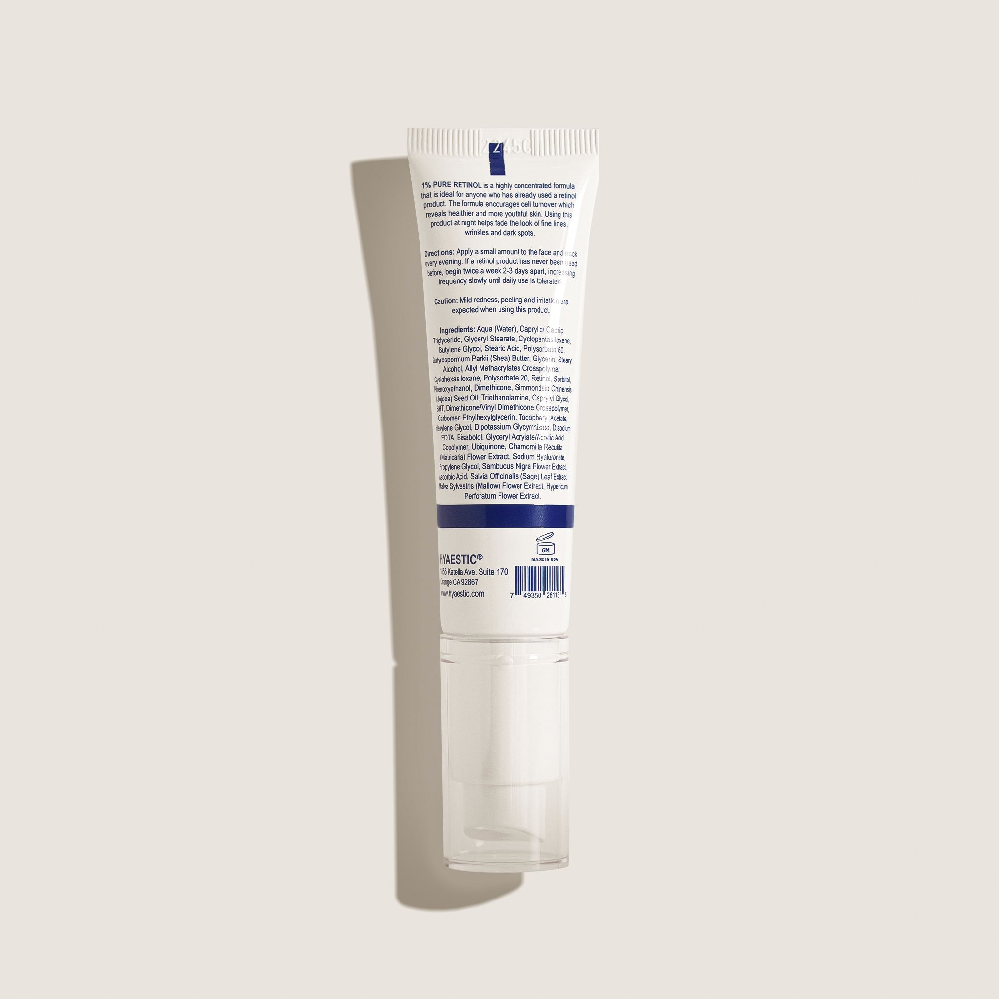 Tinh chất tái tạo da chống lão hóa 1% Retinol nguyên chất Hyaestic 1% Pure Retinol (30ml)