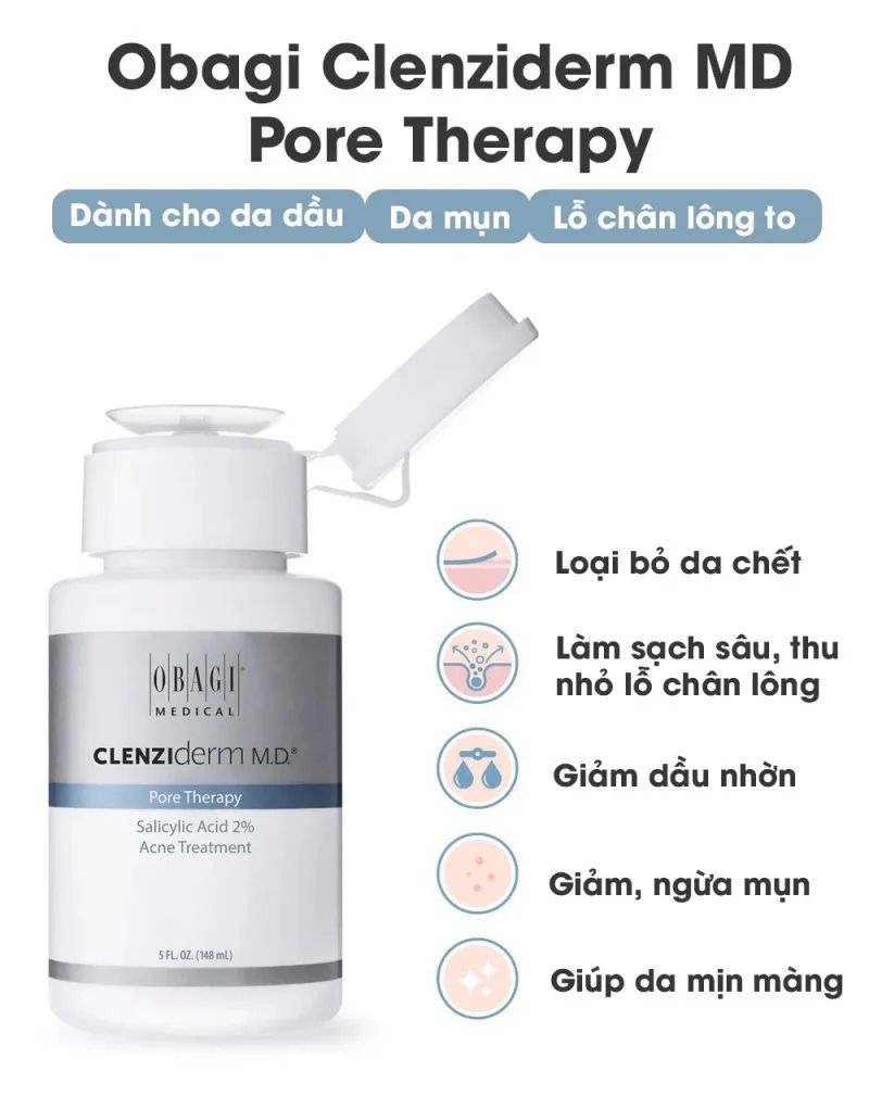  OBAGI Clenziderm MD Pore Therapy 148ml 