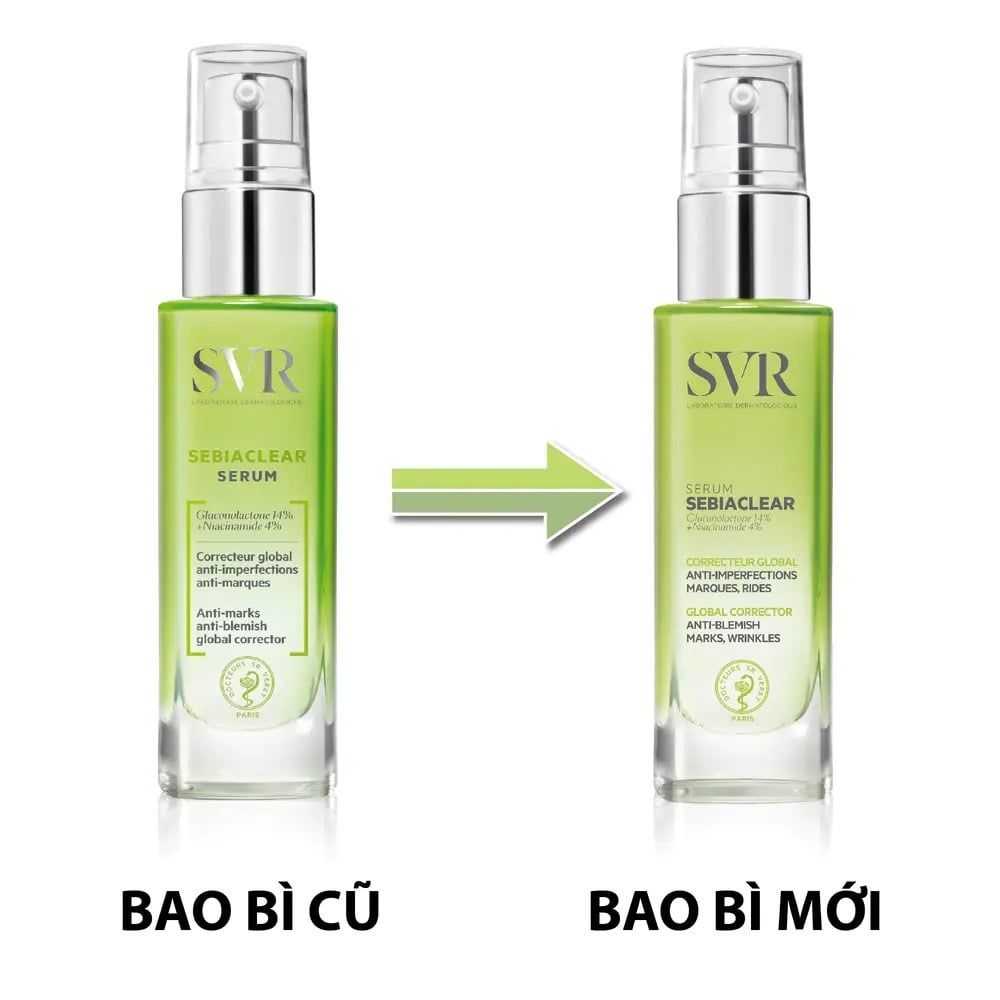  Tinh Chất Giảm Mụn Làm Mờ Thâm Sạm Và Mềm Mịn Da SVR Sebiaclear Serum 30ml 