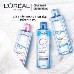 Nước tẩy trang Loreal - L'Oreal Paris 3-in-1 Micellar 400ml.