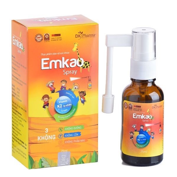 Emkao Spray Vitamin D2, K3 Dạng Xịt Tiện Dụng Chi nhánh miền Nam Công ty CP  Dược Khoa