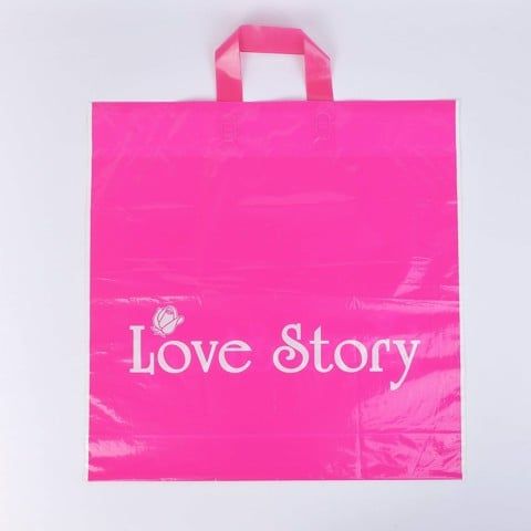 Love Story Handle Plastic Bag
