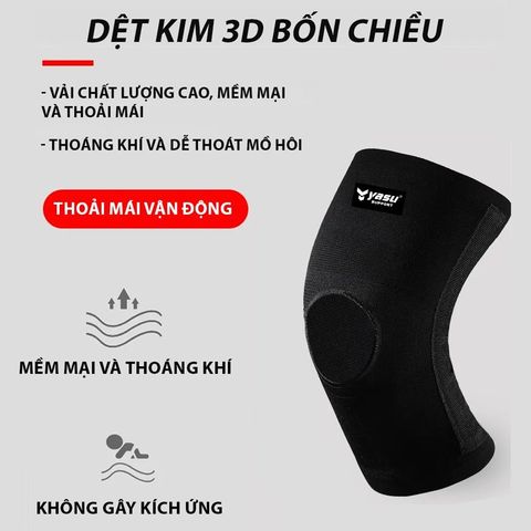 Băng gối bảo vệ có lò xo trợ lực kép Yasu 9704 (1 chiếc)