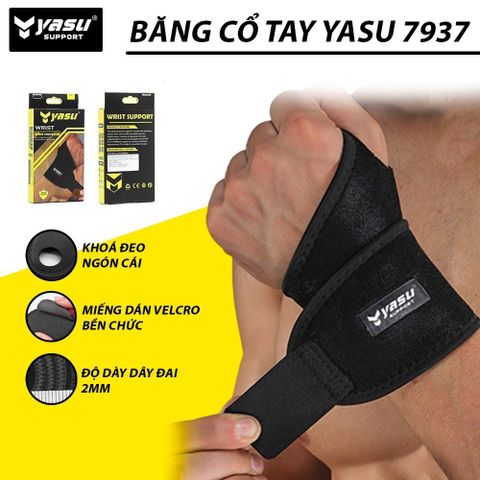 Băng bảo vệ cổ tay xỏ ngón tập gym yoga Yasu 7937 (1 chiếc )