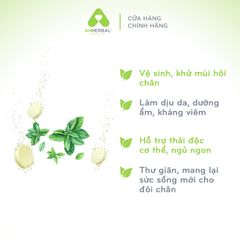 Viên sủi ngâm chân Thảo mộc và Tinh dầu Bạc hà