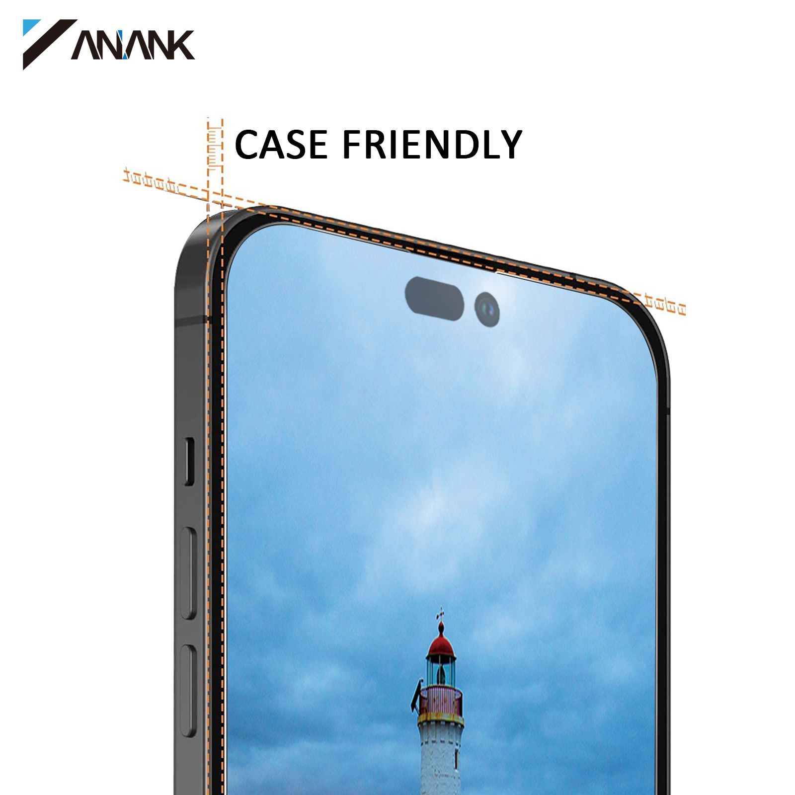 ANANK - CƯỜNG LỰC CHỐNG NHÌN TRỘM 2.5D CHO IPHONE 15 SERIES