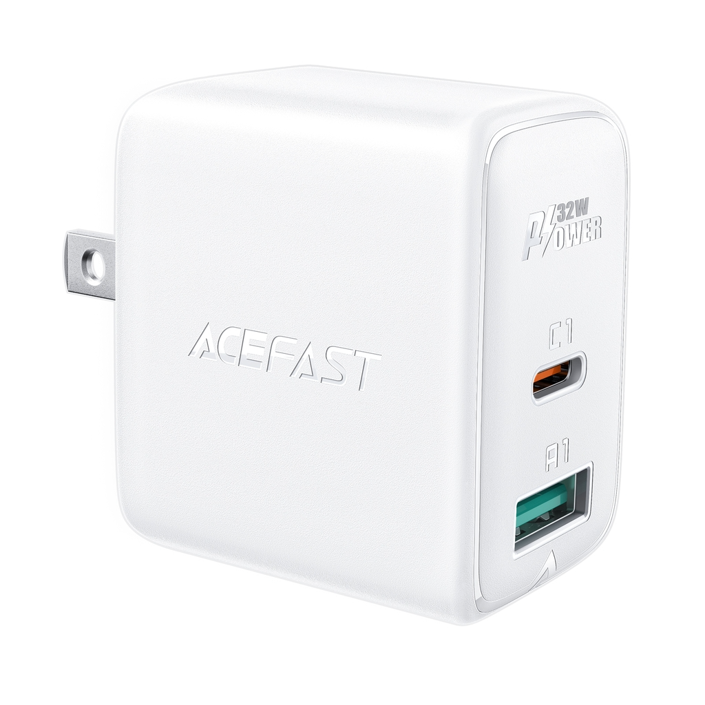 Sạc ACEFAST PD3.0 32W 2 cổng USB-C+USB-A (US) - A7