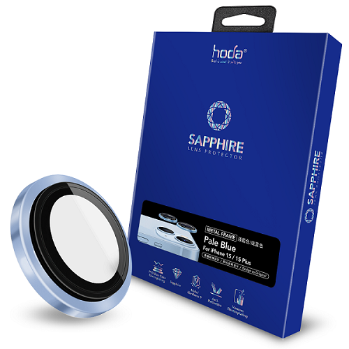 Kính bảo vệ camera HODA Sapphire cho iPhone 15 và 15 Plus