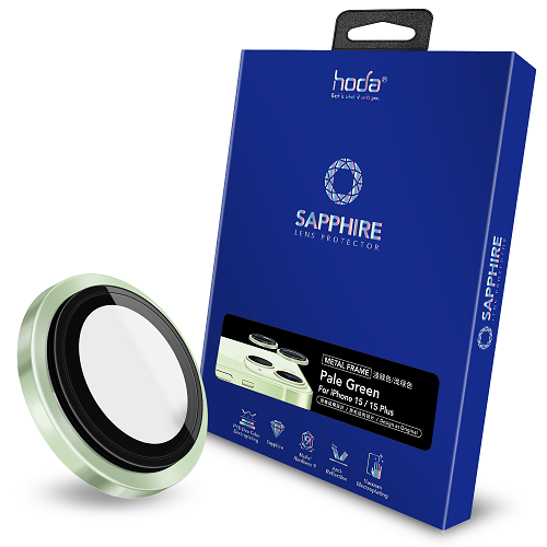 Kính bảo vệ camera HODA Sapphire cho iPhone 15 và 15 Plus