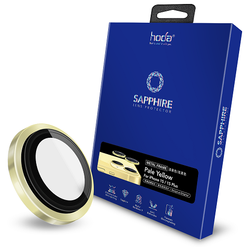 Kính bảo vệ camera HODA Sapphire cho iPhone 15 và 15 Plus