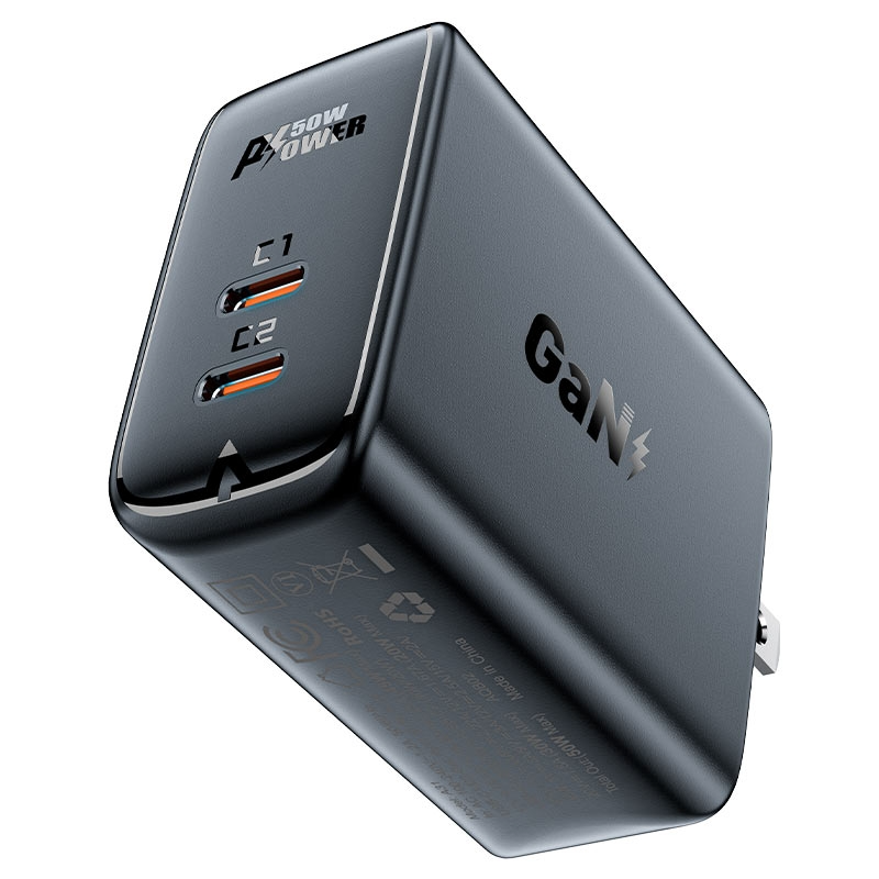 Sạc ACEFAST PD50W GaN 2 cổng USB-C (US) - A31
