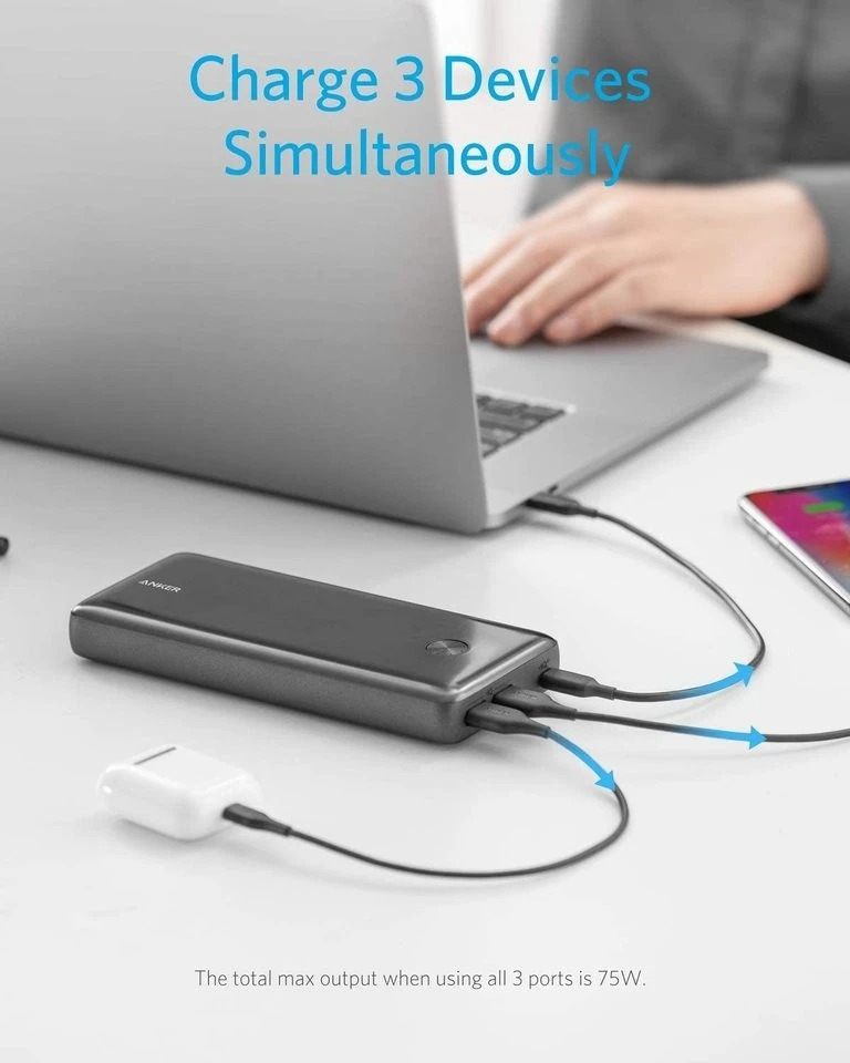 PIN DỰ PHÒNG ANKER POWERCORE III ELITE 25.600MAH POWER DELIVERY 60W - A1290