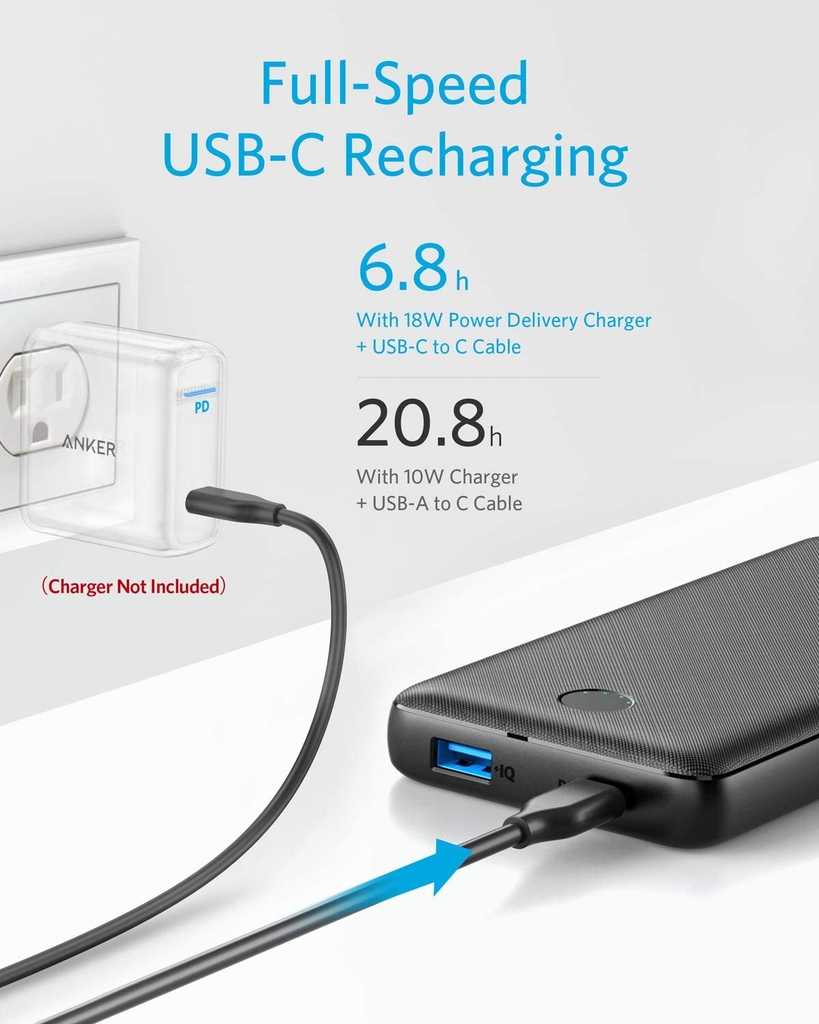 PIN DỰ PHÒNG ANKER POWERCORE ESSENTIAL 20.000MAH POWER DELIVERY