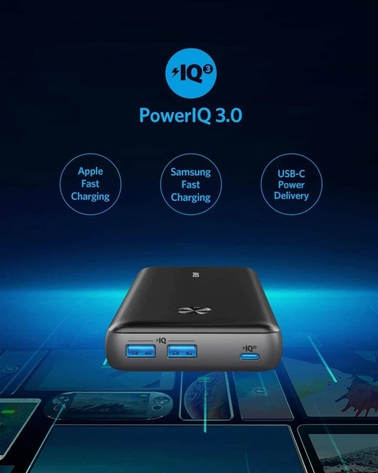 PIN DỰ PHÒNG ANKER POWERCORE III ELITE 25.600MAH POWER DELIVERY 60W - A1290