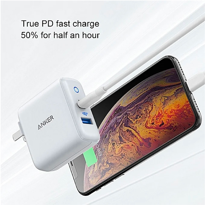 SẠC ANKER POWERPORT PD+2, 2 CỔNG, 35W