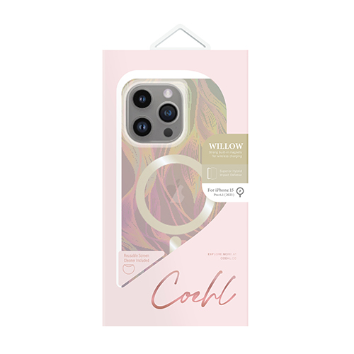 Ốp UNIQ Coehl Magnetic Charging Willow For iPhone 15 Pro Max