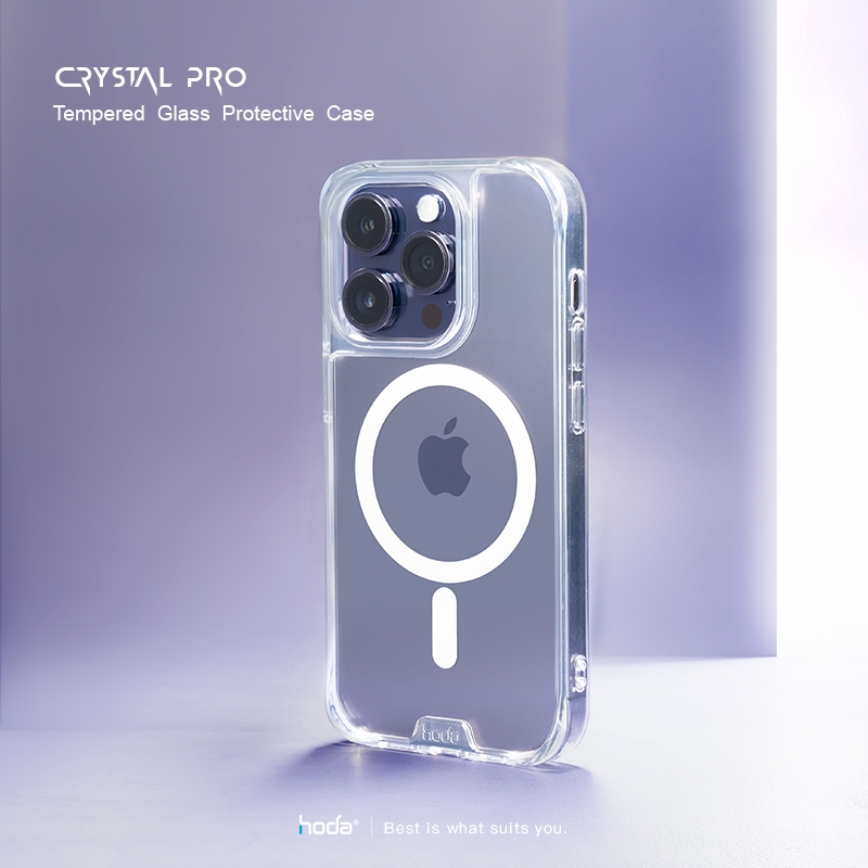 Ốp lưng Crystal Pro w Magsafe HODA cho iPhone 14 Promax