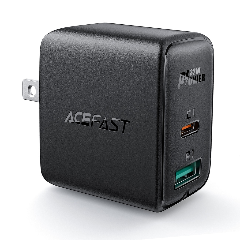  Sạc ACEFAST PD3.0 32W 2 cổng USB-C+USB-A (US) - A7 