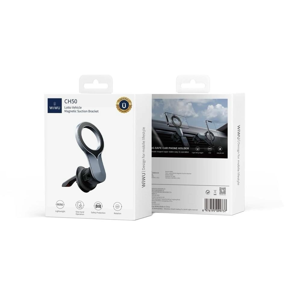 KỆ WIWU N52 STRONG MAGNETS CAR PHONE- CH50 CAR MOUNT