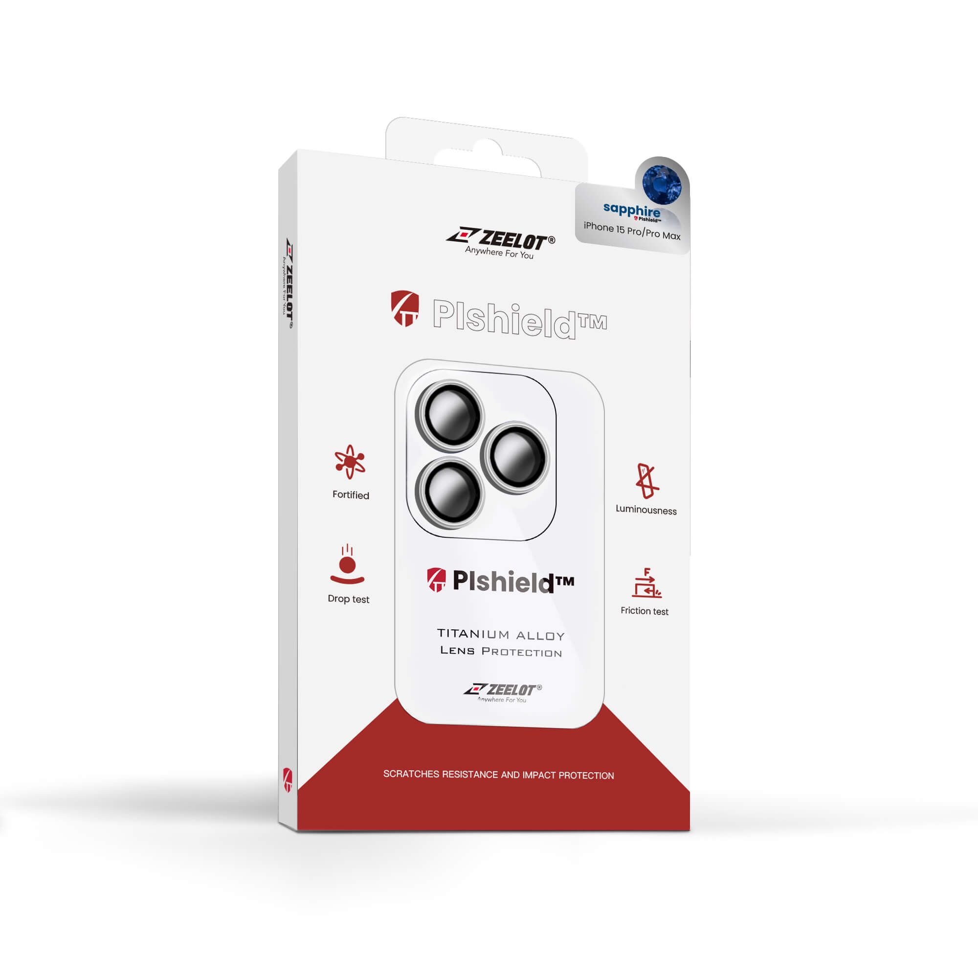 Miếng Dán Camera Sapphire Cho iPhone 15 Pro/ 15 Promax PIshield ZEELOT