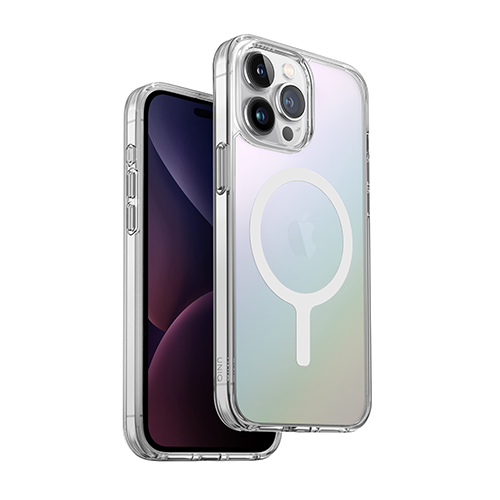 Ốp UNIQ Hybrid Magclick Charging LifePro Xtreme Iridescent For iPhone 15 Pro Max