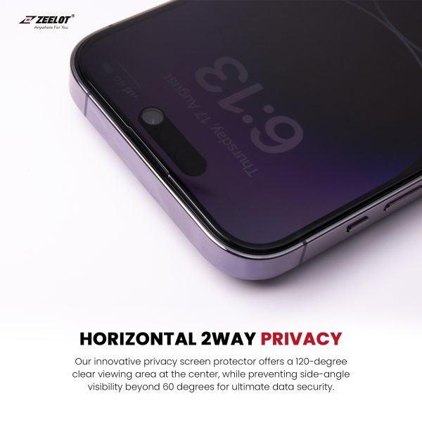 Miếng Dán Cường Lực Chống Vân Tay Cho iPhone 15 Pro/ 15 Pro Max SOLIDsleek ZEELOT