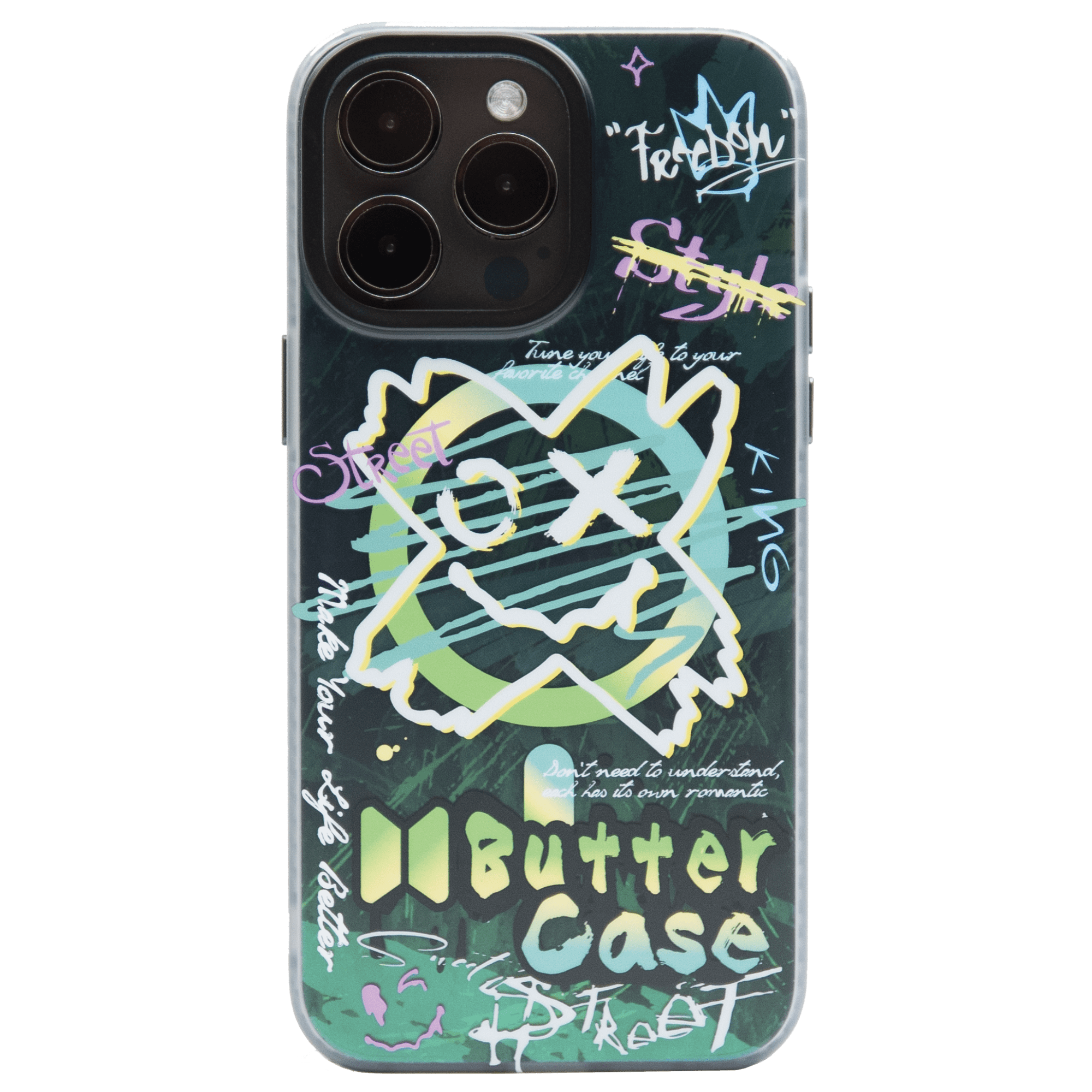 Ốp lưng chống sốc cho iPhone 15 Promax Graffiti Buttercase
