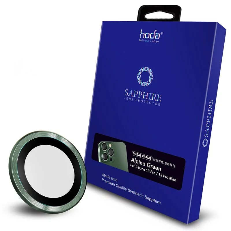 Miếng dán bảo vệ camera HODA Sapphire cho iPhone 13 Pro và 13 Pro Max