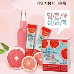 Nước Ép Bưởi Giảm Cân Sanga Real Grapefruit Vita Tok Tok Hộp 30 Gói