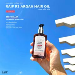 Dầu Dưỡng Tóc Raip R3 Argan Hair Oil Giảm Hư Tổn, Giúp Tóc Suôn Mượt 100ml