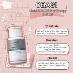Dung Dịch Tẩy Tế Bào Chết Obagi BHA 2% Clenziderm MD Pore Therapy