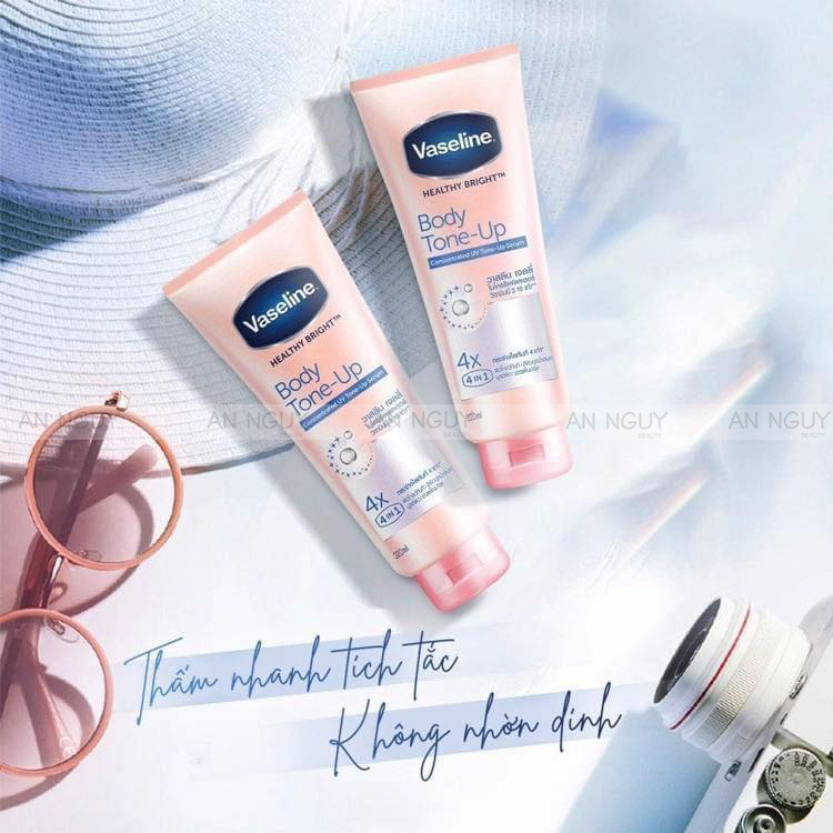 Dưỡng Thể Vaseline Gluta-Hya Body Tone-Up UV Lotion Nâng Tông Da Tức Thì 300ml