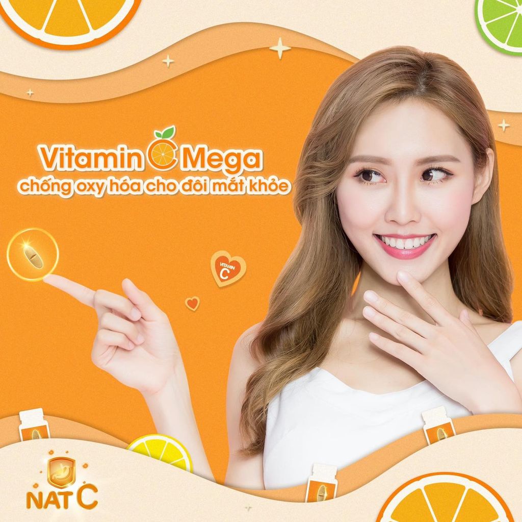 Viên Uống Bổ Sung Vitamin C Mega We Care Nat C 1000 30 Viên