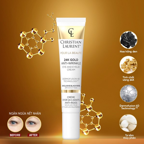 Kem Chống Nhăn Vùng Mắt Christian Laurent Anti-Wrinkle Eye and Eyelid Cream 20ml