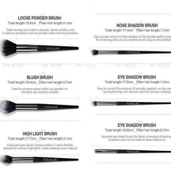 Bộ Cọ Trang Điểm 6 Cây Focallure Makeup Brushes Kit